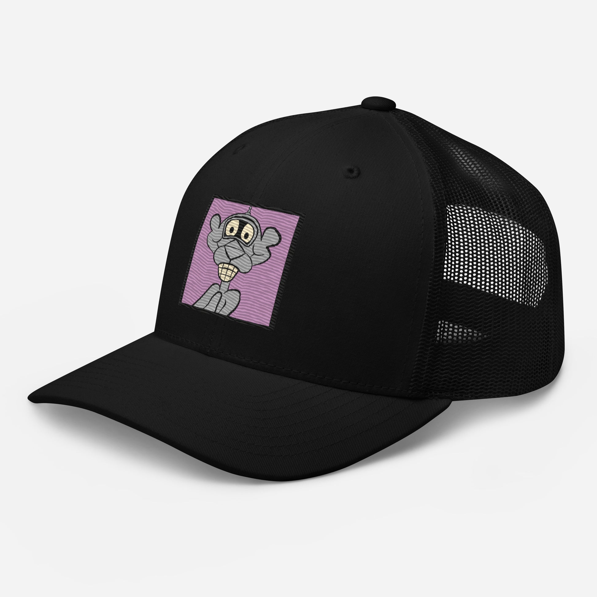 Gorra con la fusión de la Pantera Rosa y Bender